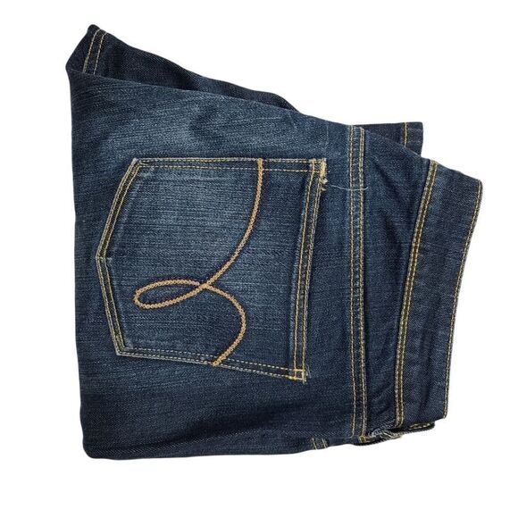 Ashley Straight Leg Denim Blue Jeans - Picture 3 of 7